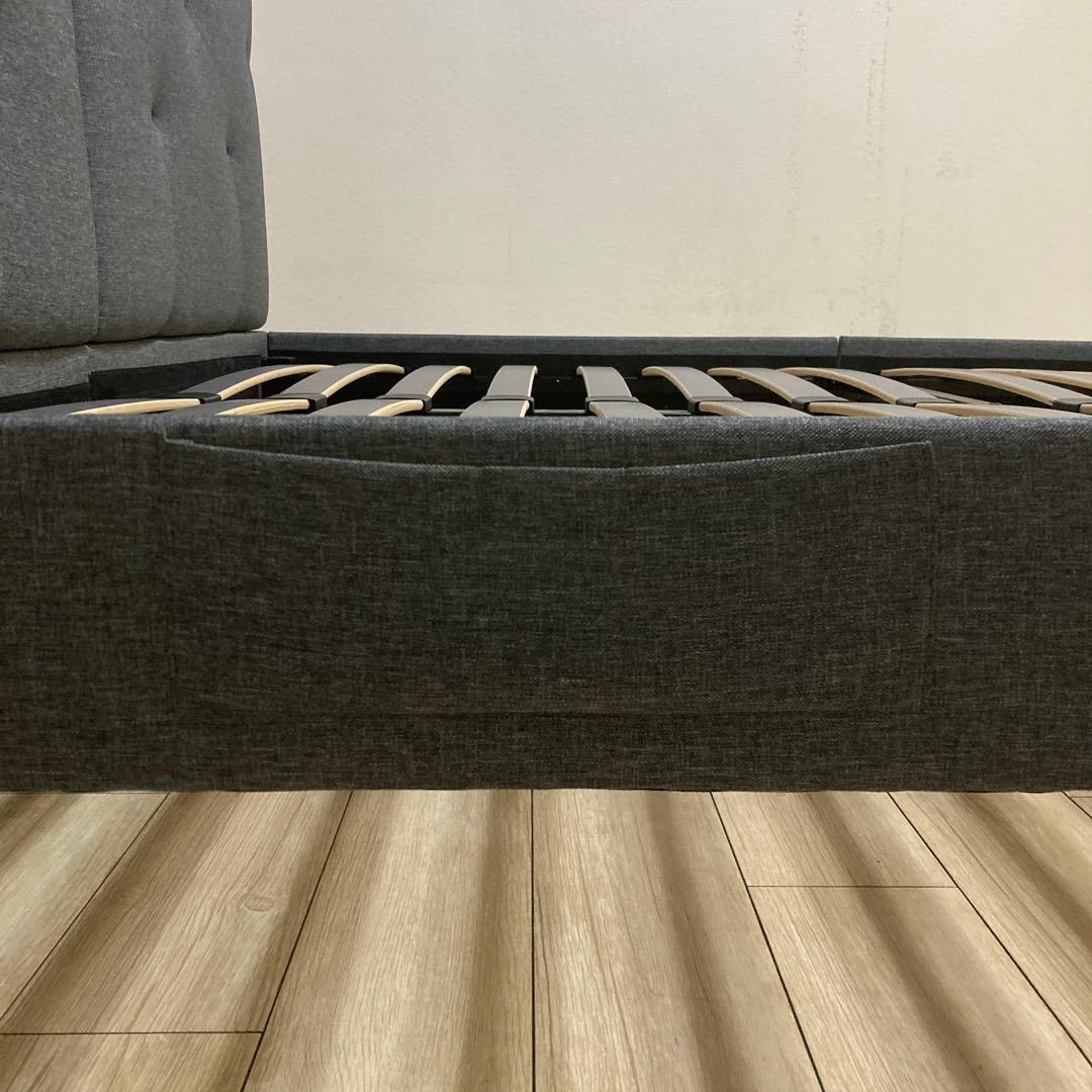 【自社エリア配送限定販売】Emma/エマ・ベッドフレーム/クイーンサイズ