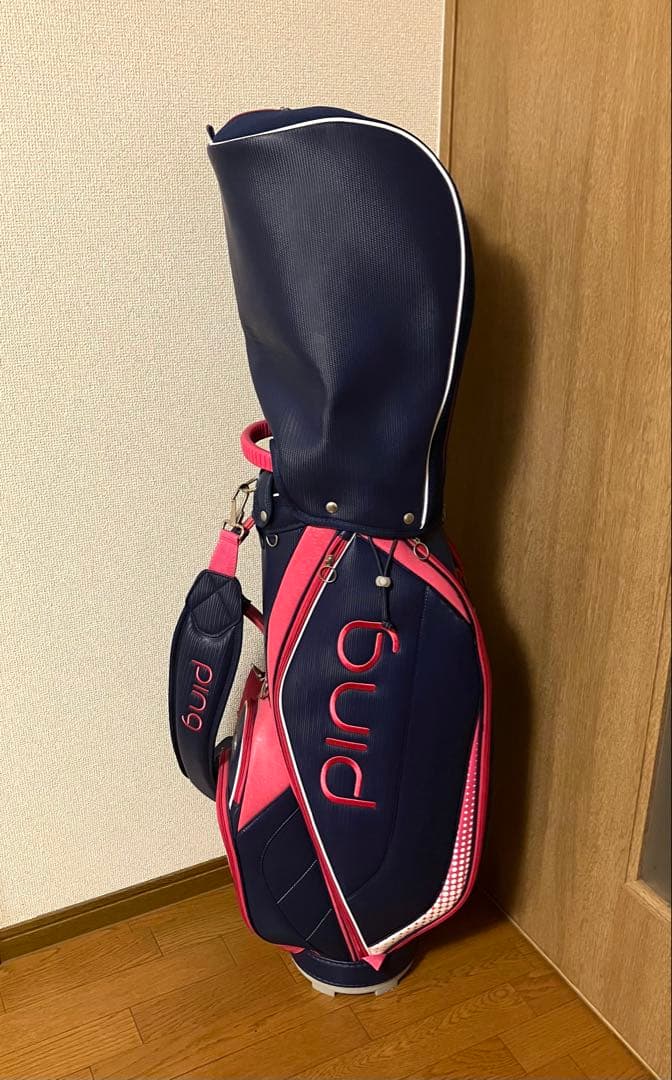 ⭐️ 良品 PING ピン ゴルフ キャディバッグ ピンク ネイビー
