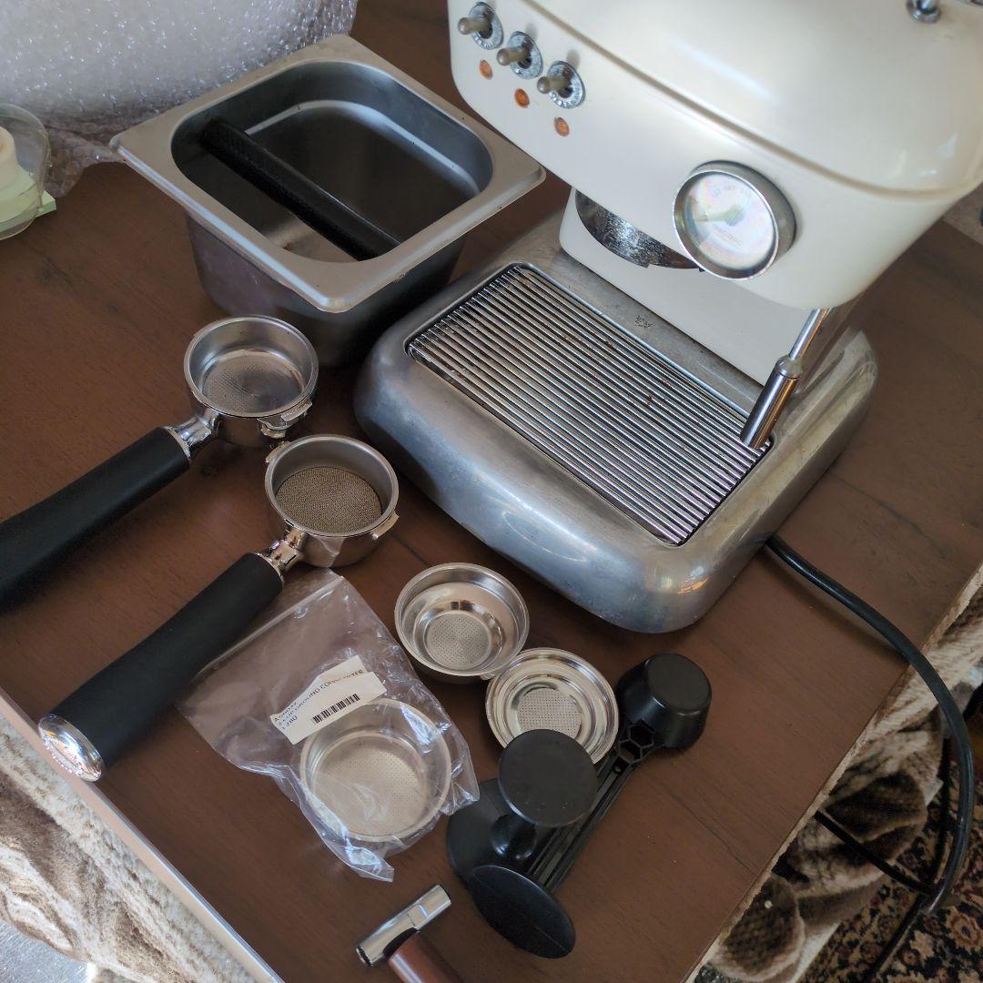 ascasoレトロエスプレッソマシン ホワイト