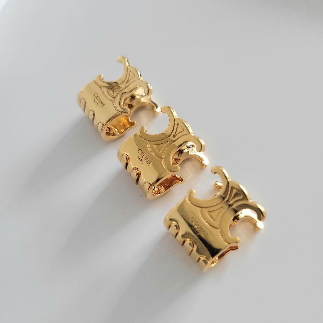 【新品】正規品 CELINE トリオンフ ヘアクリップセット