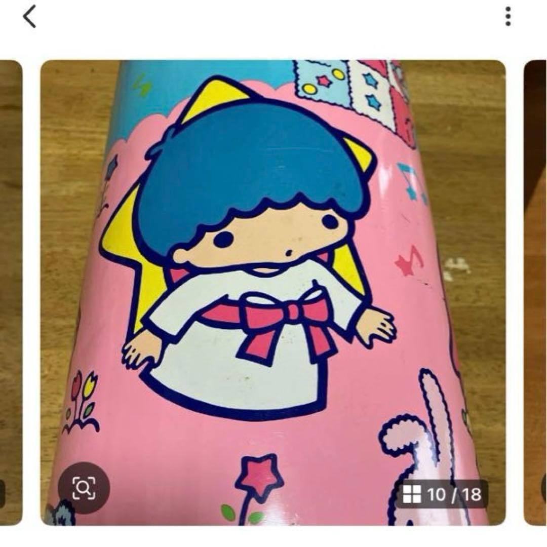 サンリオ　キキララ　（ジャンク品）ゴミ箱　レトロ〜同梱3000円