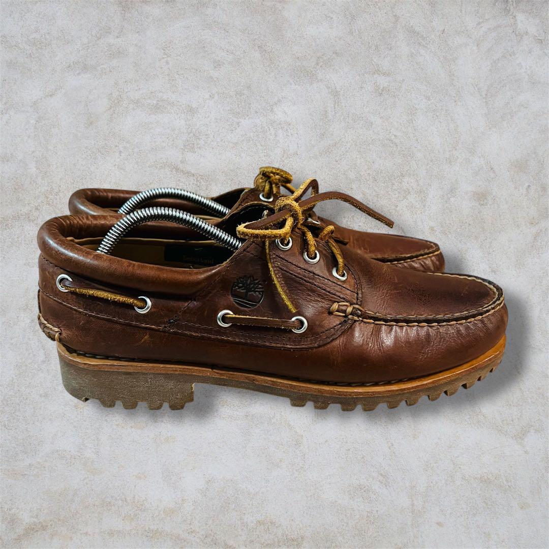 人気Timberland 3 Eye Classic モカシンシューズ　赤茶