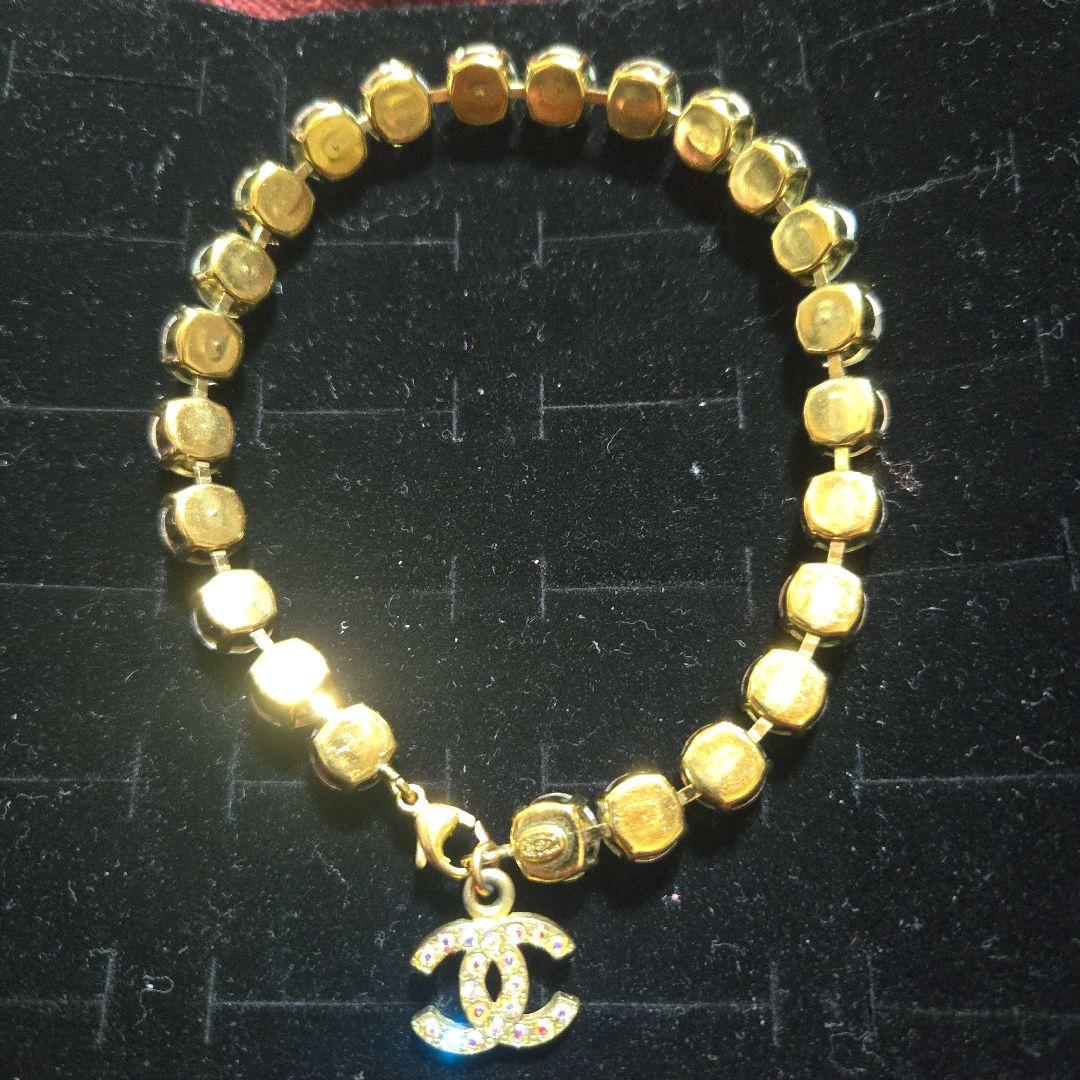 CHANEL クリスタルビーズ アンクレット