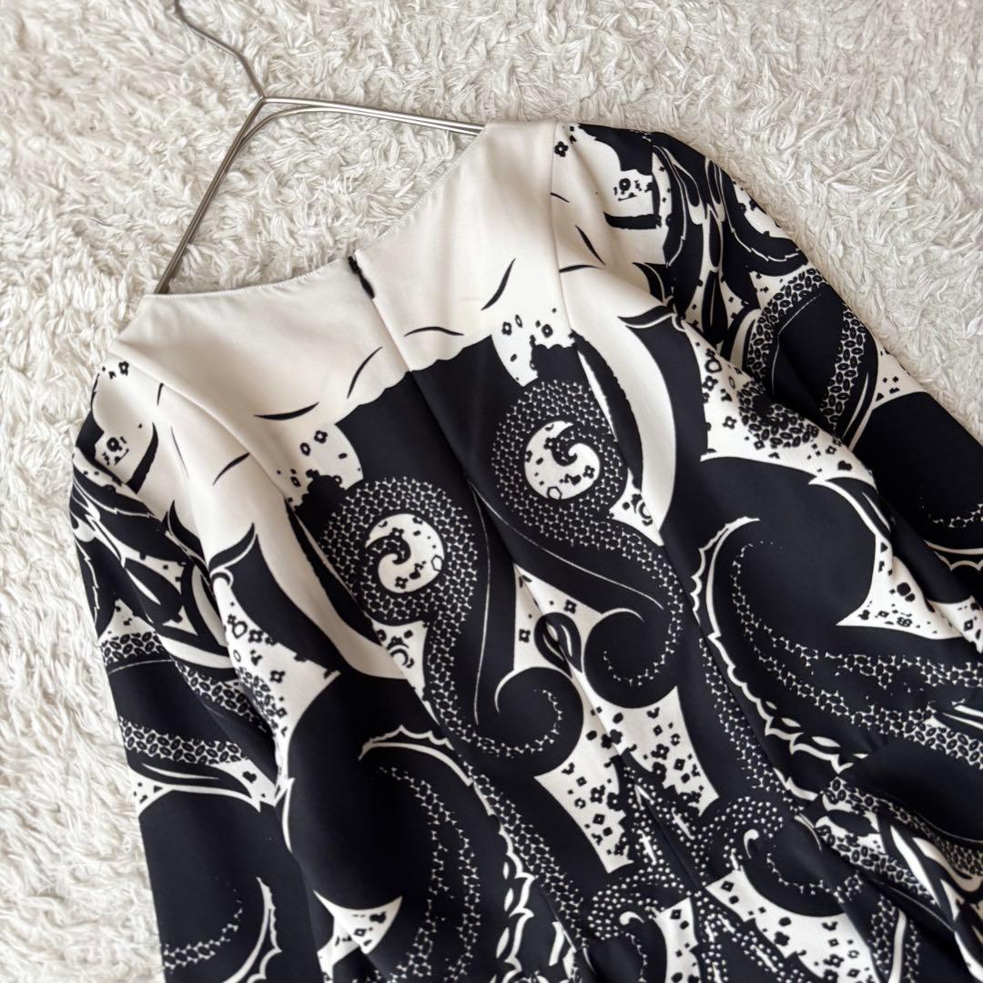 極美品 エトロ シルク ペプラム ブラウス ペイズリー フレア ジップ 絹 40