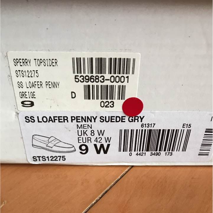 OG　SPERRY TOP-SIDER スウェードローファー 9