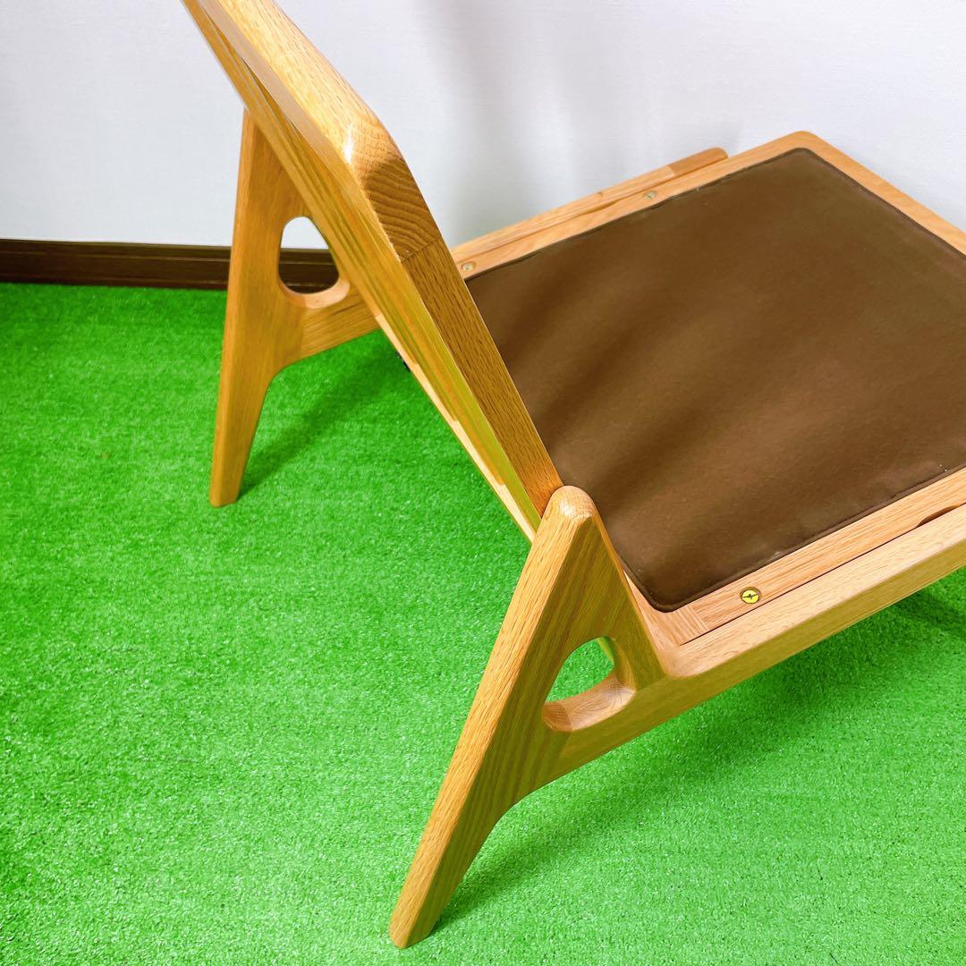 マルニ　60 オーク　フレームチェア　アームレス　肘置き無し