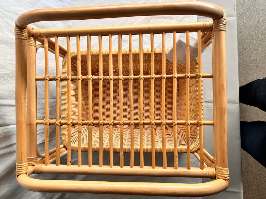 【新品・未使用品】脱衣所用ラタン収納