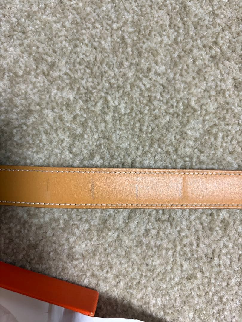 エルメス　H型バックル　ベルト　ブラック