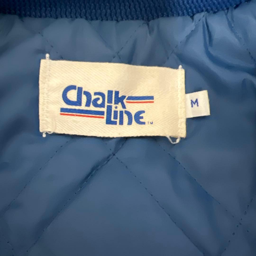 90sUSA製ドジャース　chalk lainスタジャン　ワッペン刺繍