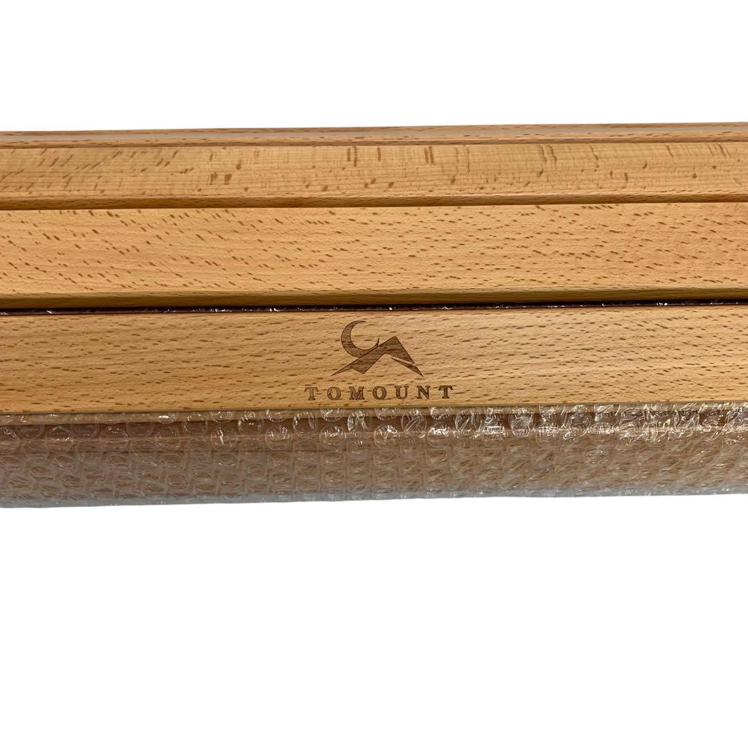 【開封・未使用】TOMOUNT ウッドロールトップテーブル ロールテーブル