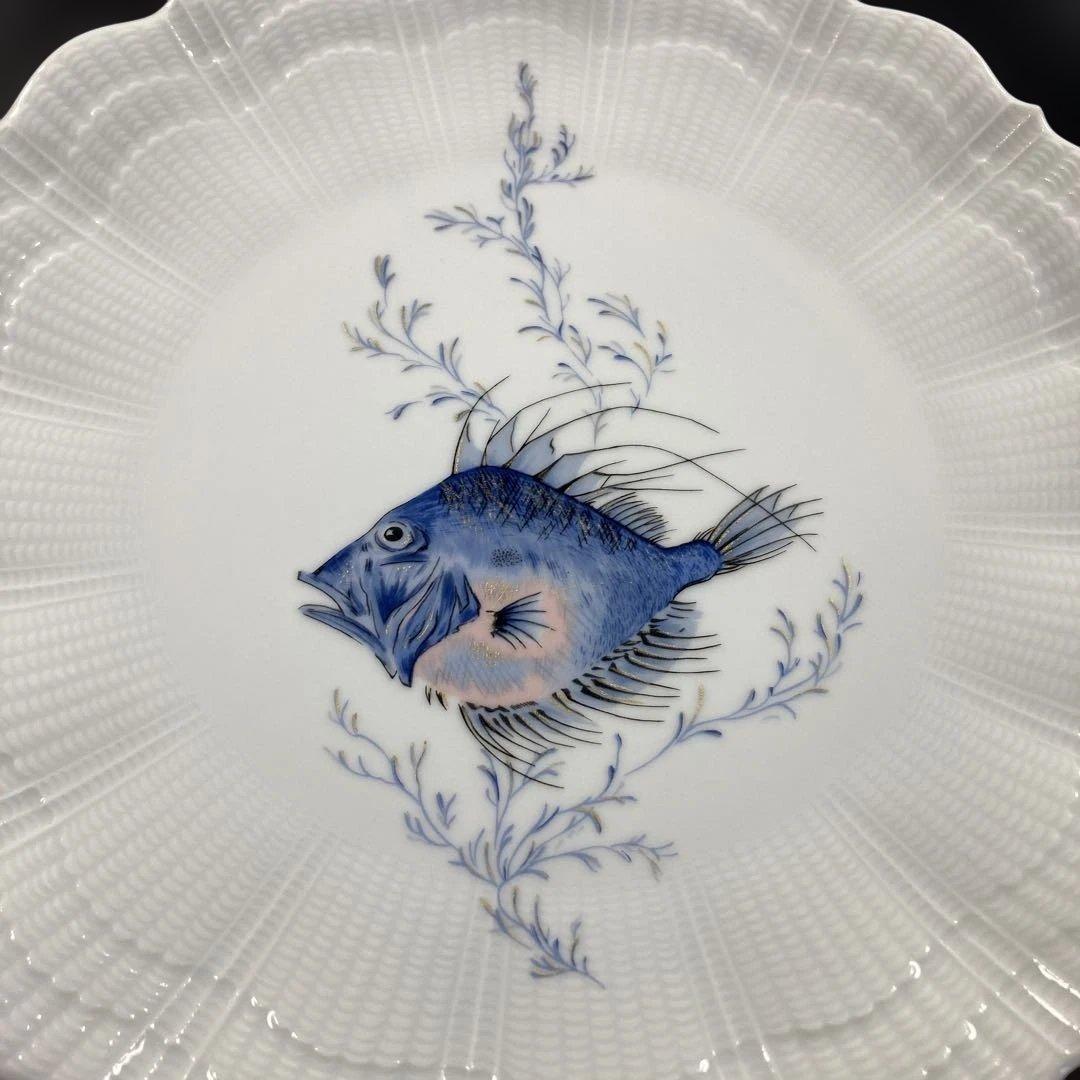 リモージュ　ディナープレート　魚　コライユラメール　ノブラ　ジロー