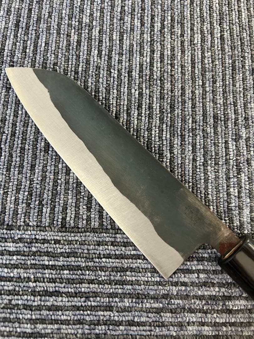 仙助 三徳 包丁 170mm 安来鋼 青紙二号 紫檀シノギ柄 ①