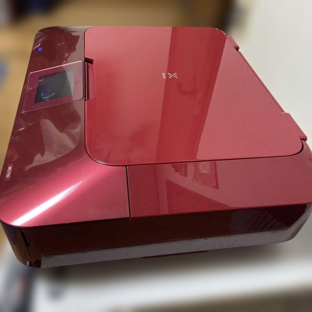 Canonインクジェットプリンター MG7130 赤色 動作品 印刷枚数 少