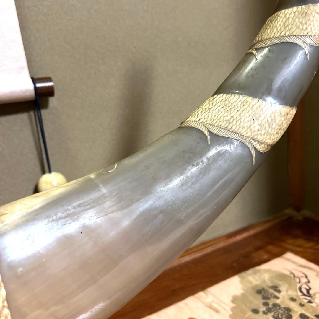 水牛 角 龍　置物 インテリア　骨董品