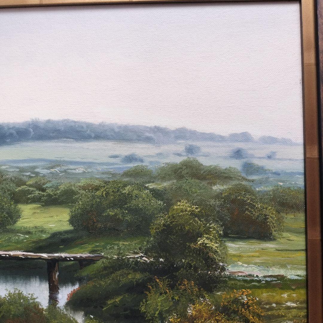 E. Adamov　画 油彩額縁 木製フレーム