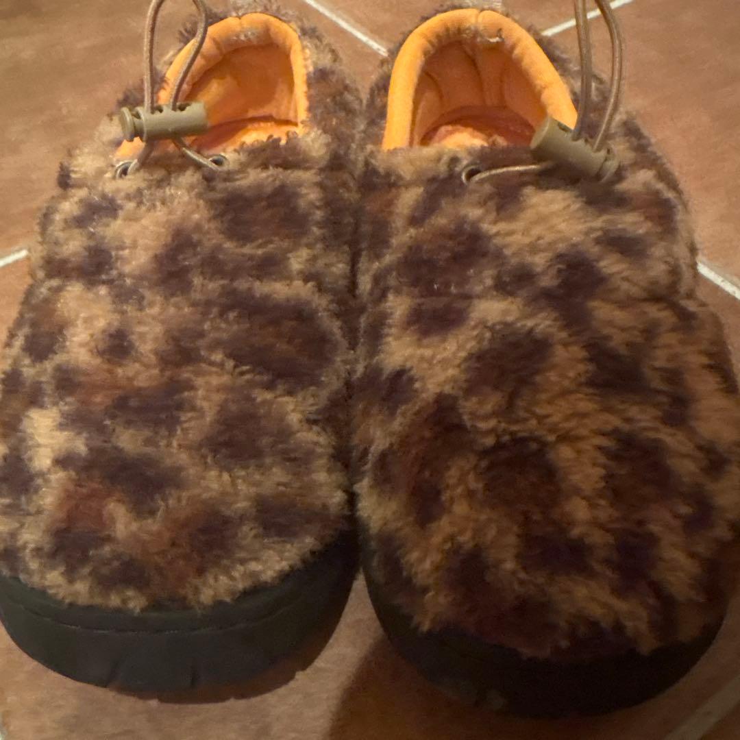 niko and ヒョウ柄オリジナルニコモコモックシューズ