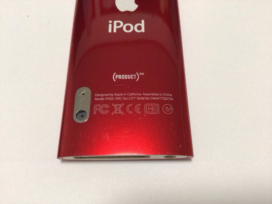 iPod nano5世代16GB レッドno.29バッテリー交換済、usb付き