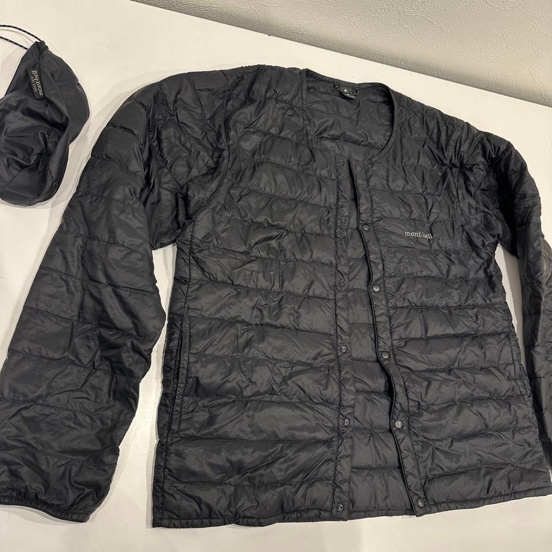 mont-bell モンベルブラック ダウンジャケット Mスペリオ