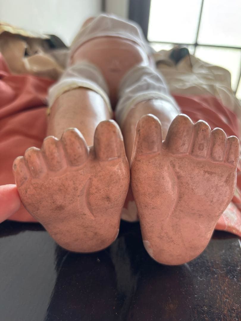 市松人形 訳あり　大正　昭和レトロ　 約53cm 日本人形　アンティーク　骨董