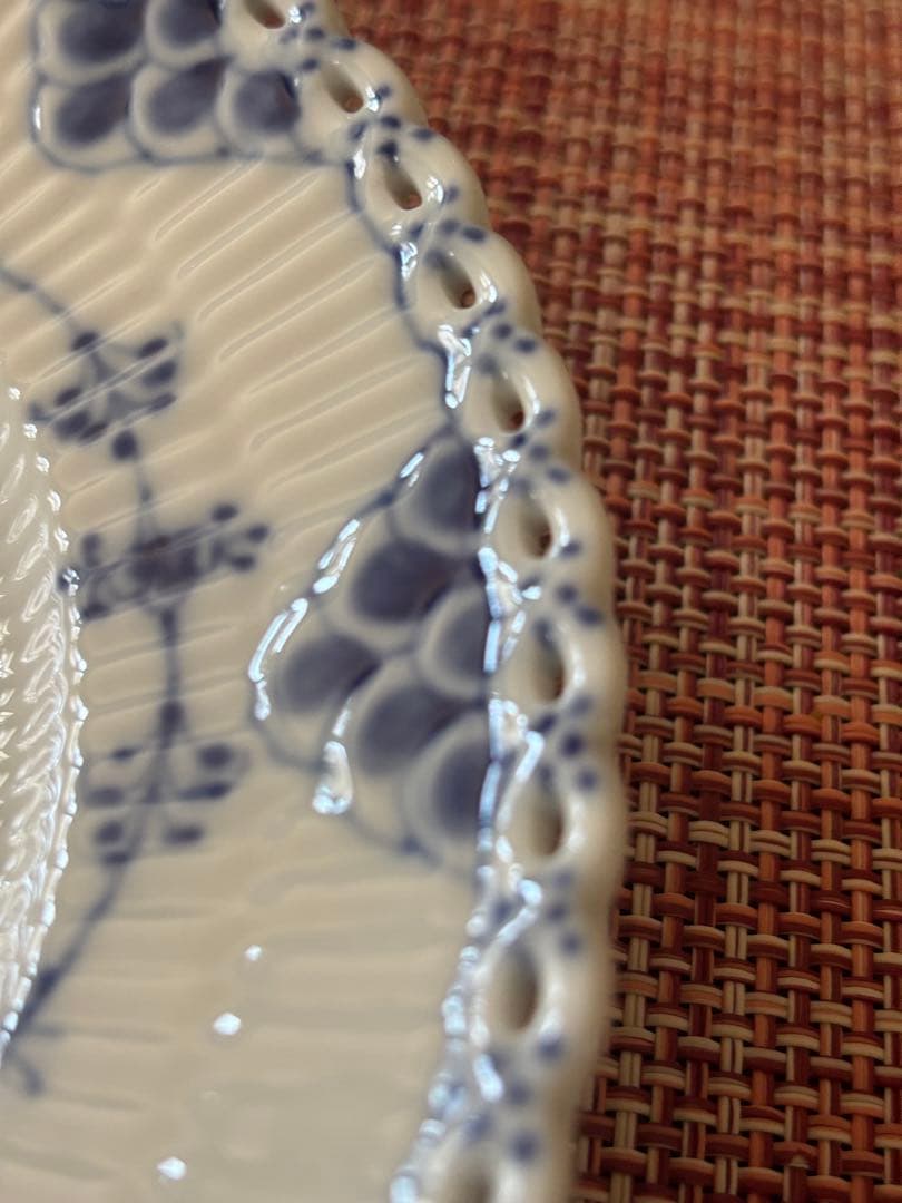 ロイヤルコペンハーゲン・ブルーフルーテッド フルレース　19cm プレート3枚