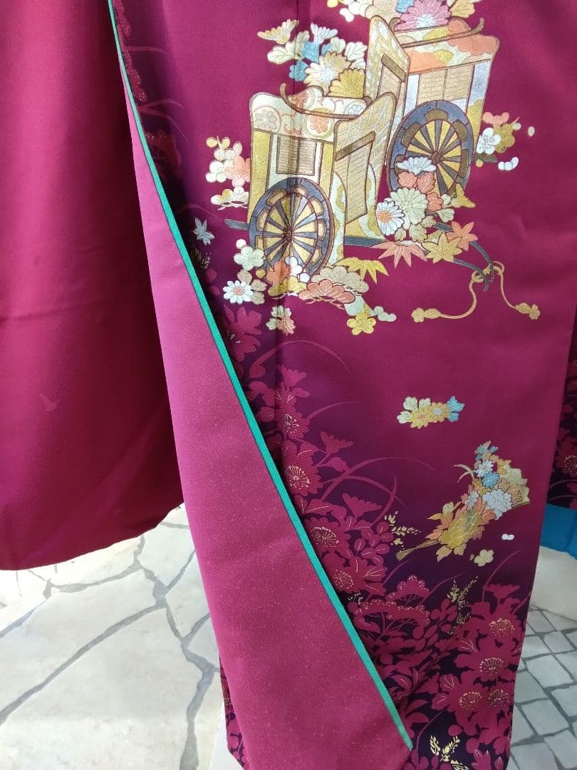 振袖フルセット、正絹鈴乃屋振袖、重ね衿帯揚げ帯締め、西陣袋帯、襦袢、ガード加工
