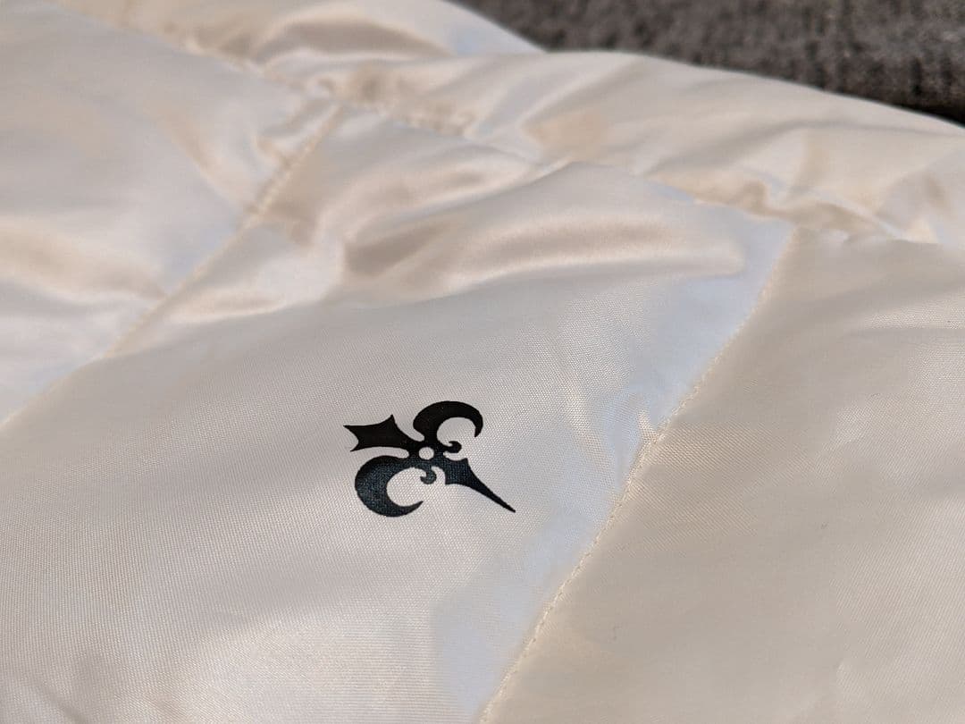 ロックデュード　ダウンジャケット　異素材　ニット　パーカー　ゴルフ　ウェア　白