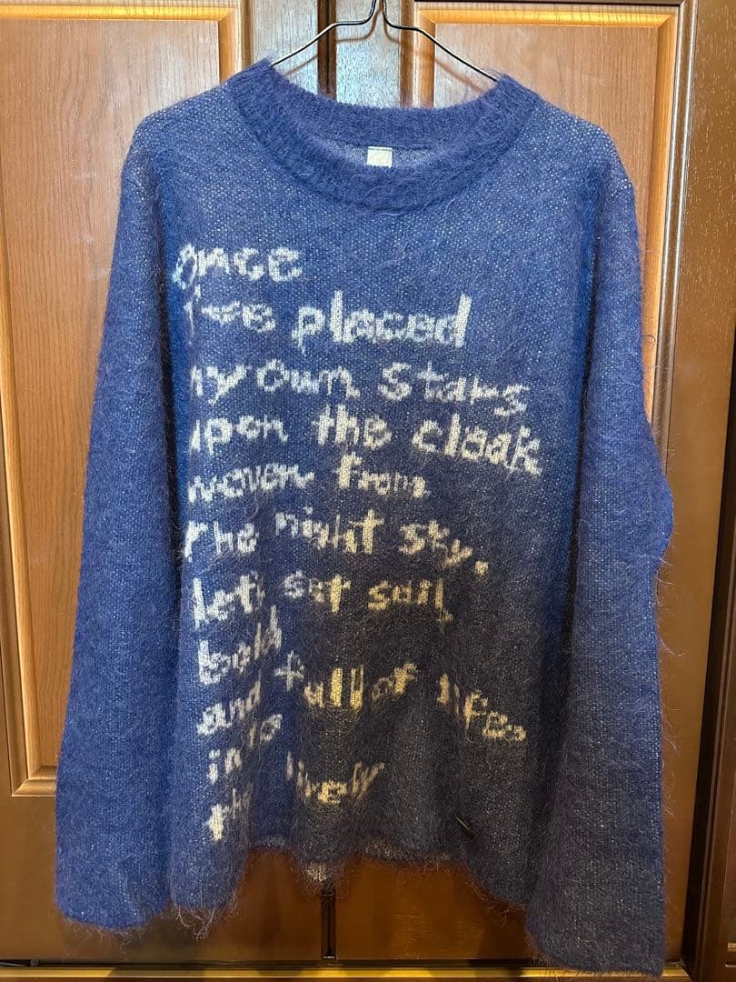 SHINYA KOZUKA モヘアニット ブルー