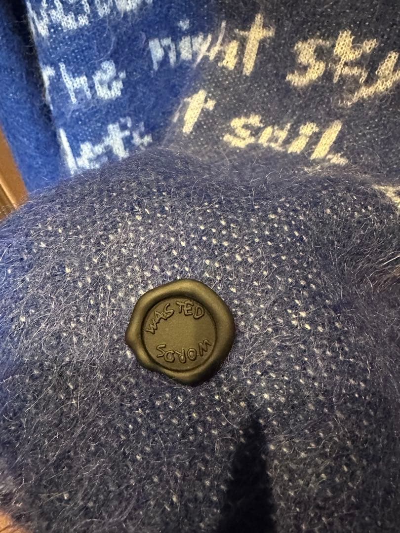 SHINYA KOZUKA モヘアニット ブルー