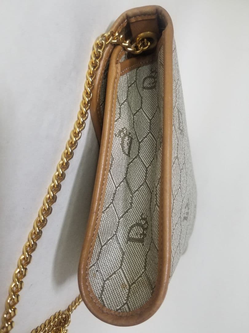 クリスチャン・ディオール ハニカムパターン チェーンショルダーバッグ