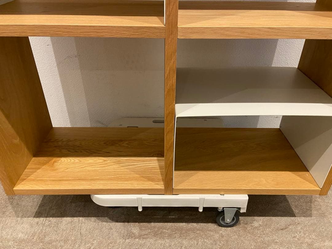 ⭐️超美品⭐️オプション付⭐️無印良品⭐️オーク材⭐️スタッキングシェルフ⭐️３段×２列