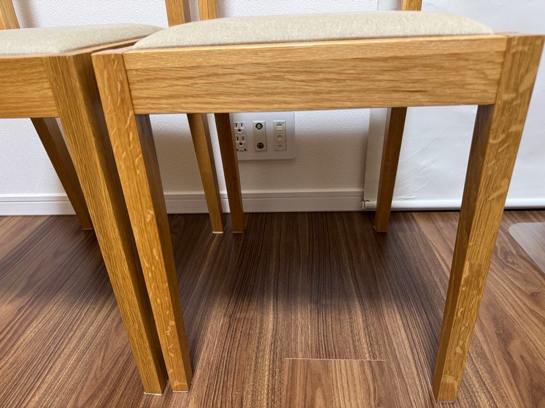 無印良品　ダイニングチェア2脚セット