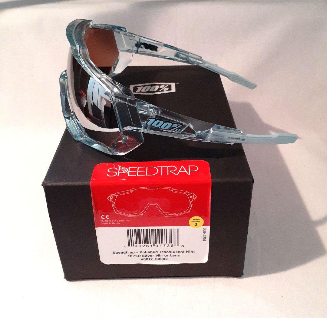100% SPEEDTRAP クリアミント ワンハンドレッド サングラス