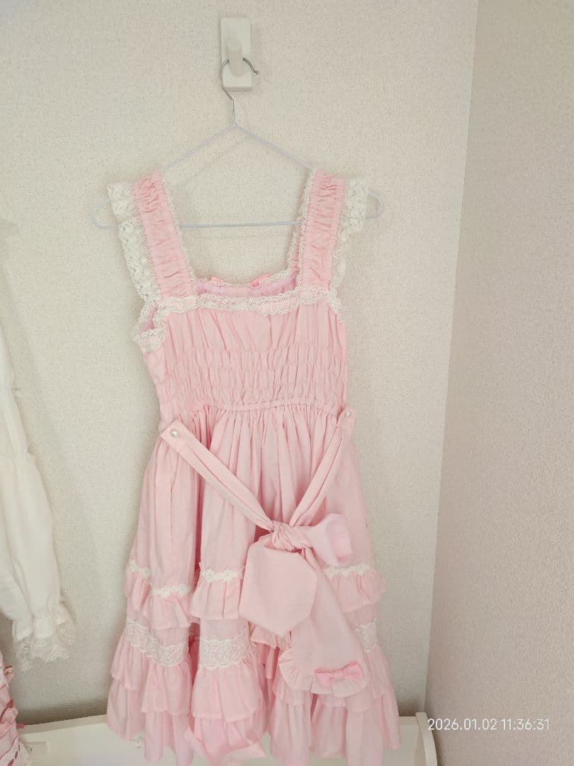 Angelic Pretty ぷくぷくハニーシャーリングジャンパースカートセット