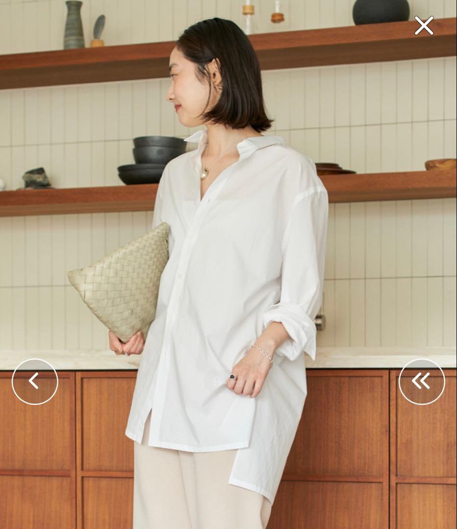 【新品未使用】プラージュウォッシャーロングシャツ