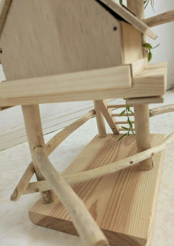 バードアスレチック66流木 バードジム　バードトイ　螺旋階段を登って