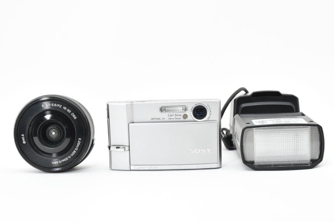 SONY DSC-T50 HVL-F1000 E PZ 16-50mm カメラ