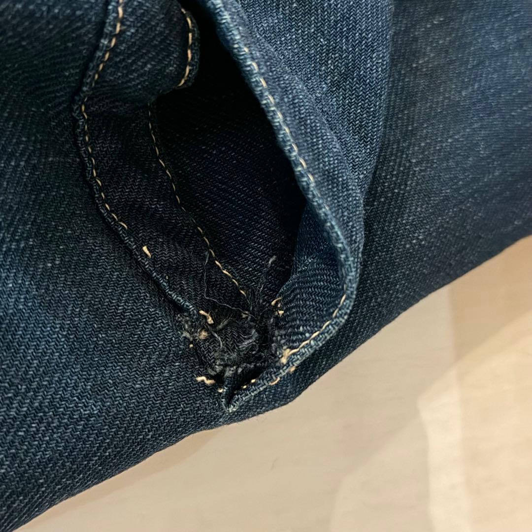 45R インディゴネルの908イージーシャツ　ゴートンくん　カンガルーポケット