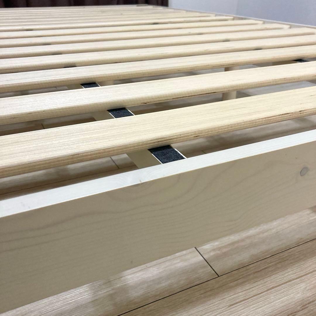 【自社配送エリア限定販売】オンラインショップ製品すのこベッドフレームSDサイズ