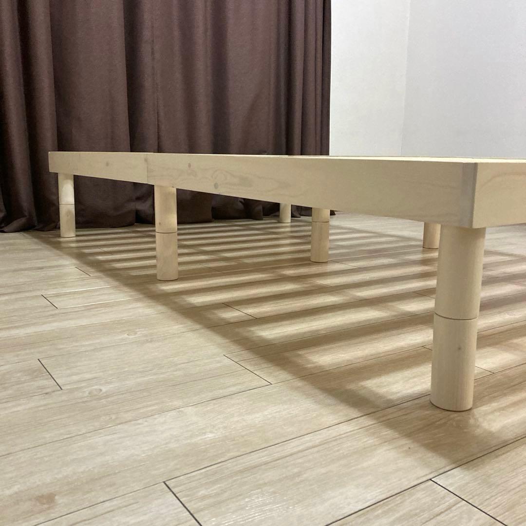 【自社配送エリア限定販売】オンラインショップ製品すのこベッドフレームSDサイズ