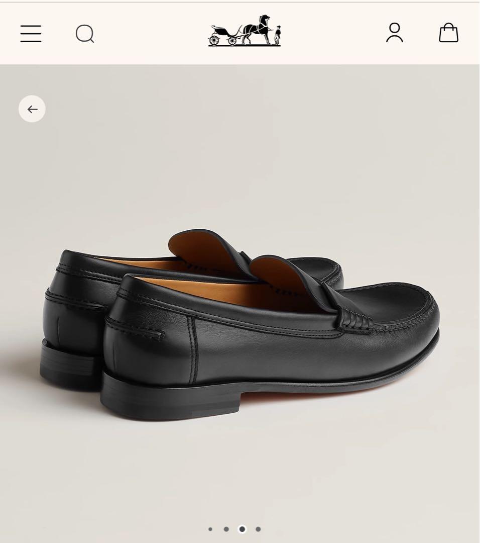 HERMES ケネディ　ローファー　ブラック　サイズ39