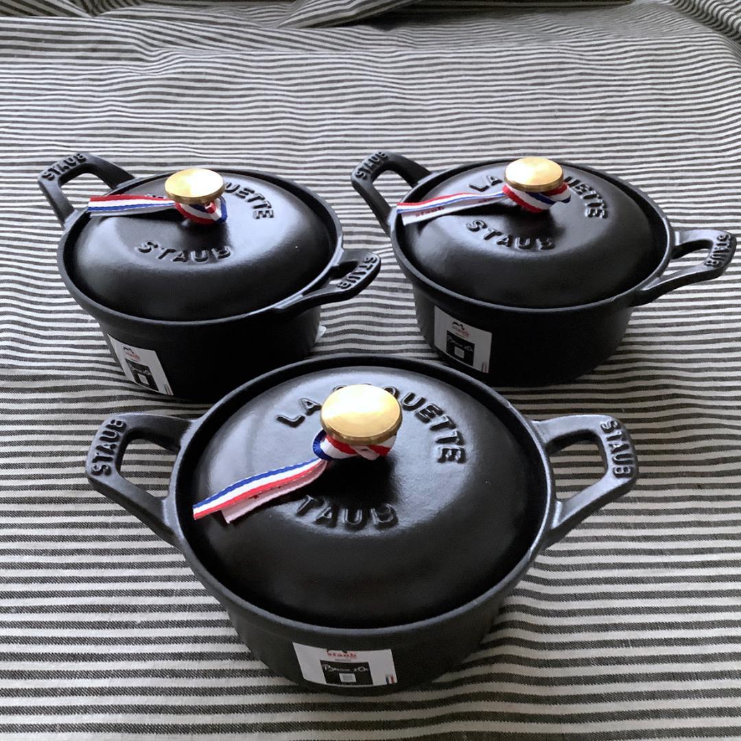 【ヘンケルスジャパン正規品 3個組】ストウブ コケット＆スノーフレークノブ