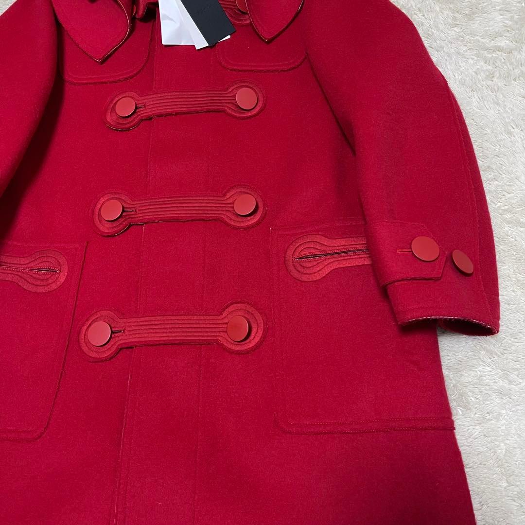 ●未使用タグ付き●MEGMIURA・メグミウラ●ダッフルコート●赤色・36サイズ