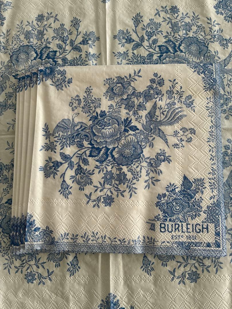 BURLEIGH バーレイ　フローラ　ブルー　ピンク　計4枚　おまけ付