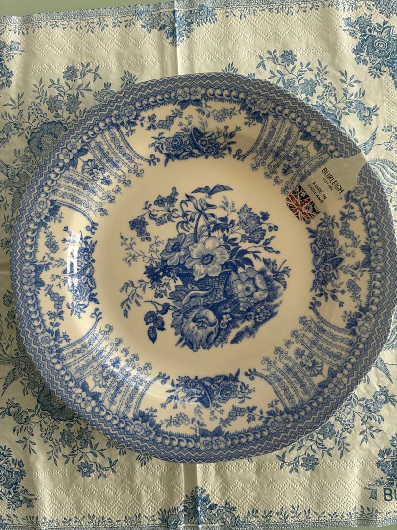 BURLEIGH バーレイ　フローラ　ブルー　ピンク　計4枚　おまけ付