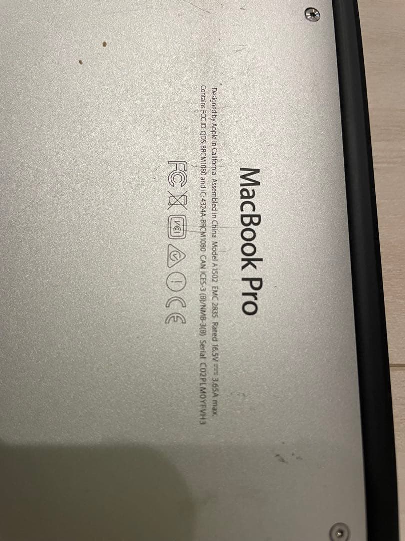 △MacBook Pro Retina A1502 13in(128GB)