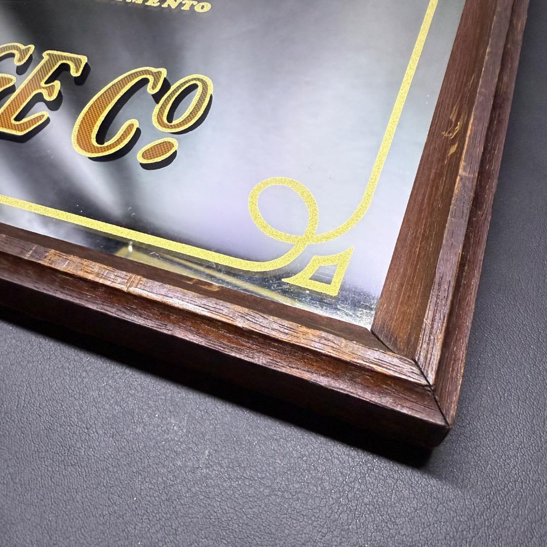 ◉※後右1007 ビンテージ パブミラー The WELLS FARGO社