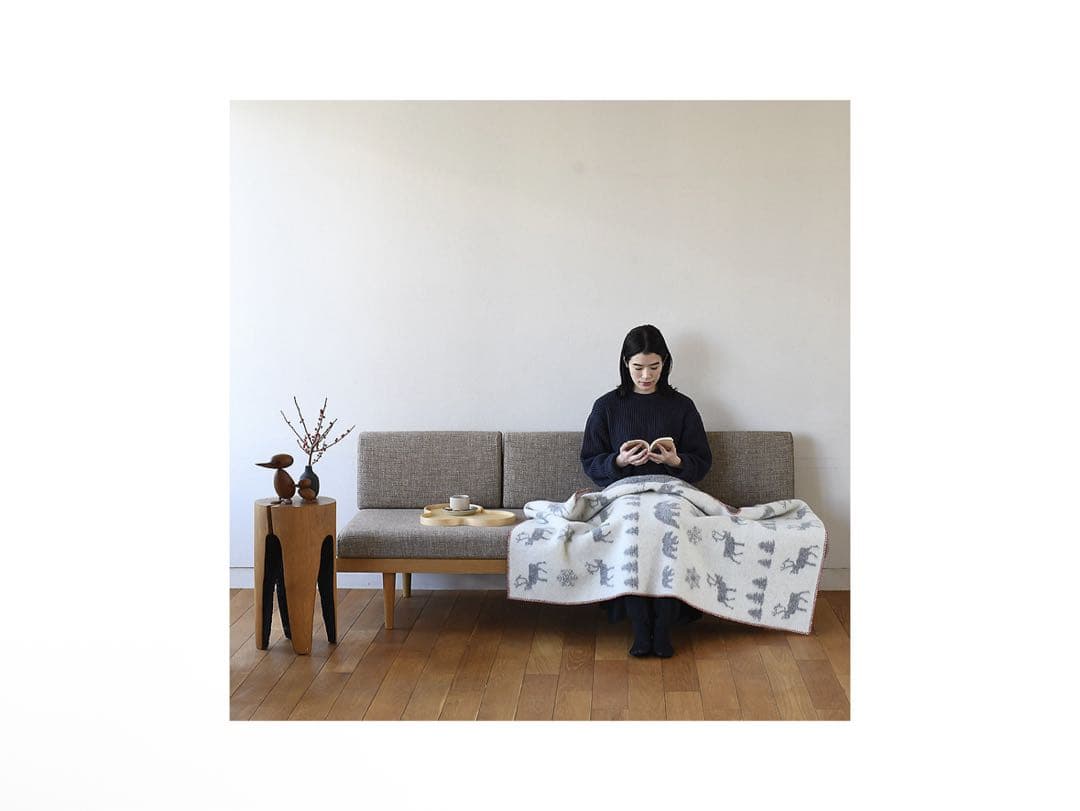 KLIPPAN クリッパン ウールハーフブランケット ワイルダネス グレー