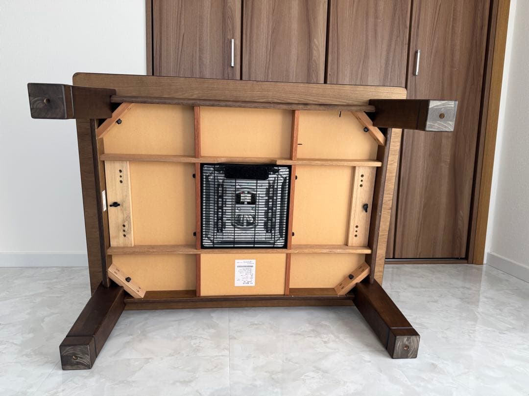 【定価より50%引き！】天然木製 こたつ 駿河 アサヒ木工 105cm幅 継ぎ脚