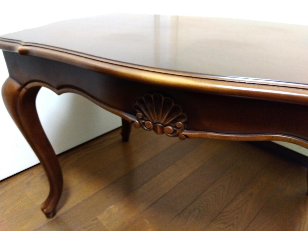 カリモク家具 センターテーブル オールドカリモク 美品 ブラウン 横幅73cm