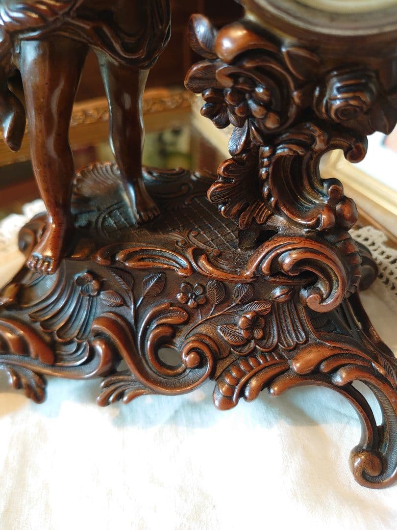 アンティーク 精工舎 天使 置き時計(稼働品)